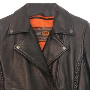 Black Leather Motorcycle Jacket
